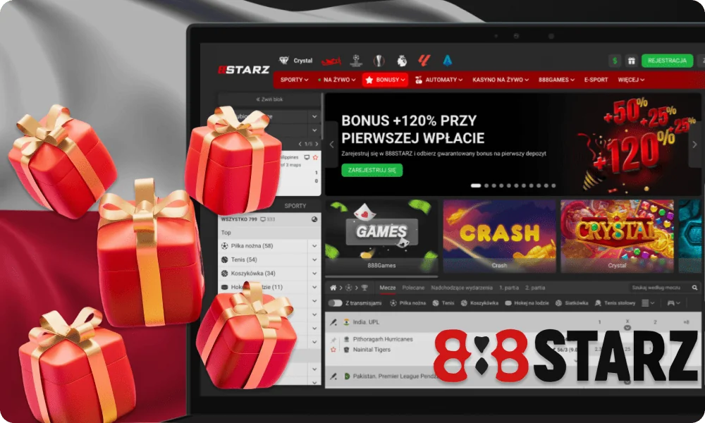Kasyno 888Starz w Polsce z bonusem powitalnym dla graczy
